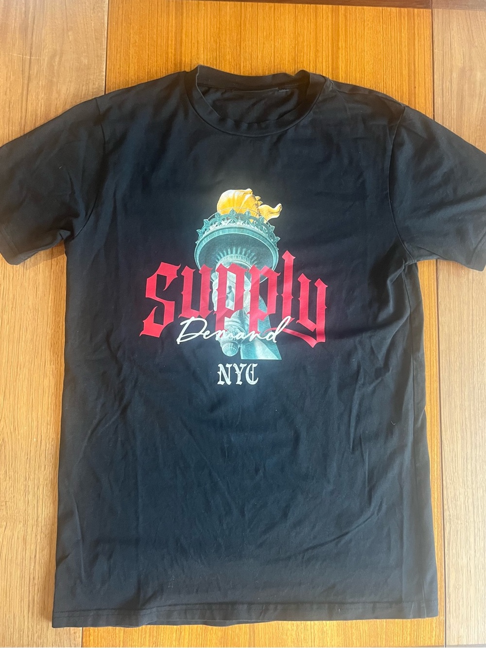 Supply Demand NYC Black Graphic Short Sleeve Tee